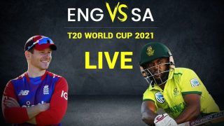 LIVE ENG vs SA T20 World Cup 2021 Live Cricket Score, T20 Live Match Latest Updates: England Look to Keep Winning Momentum